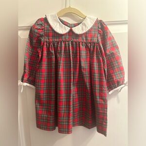 Brand new with tags, red and green plaid dress, size 18 mos.